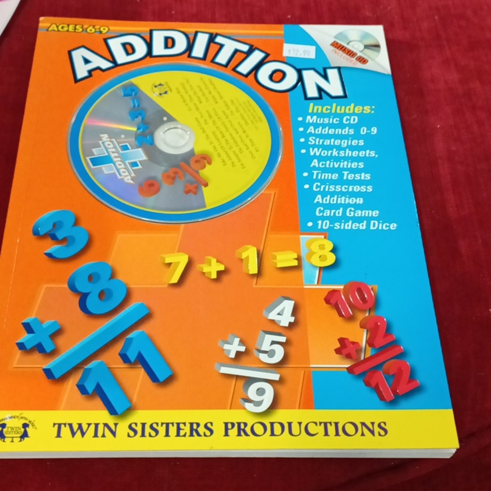 Addition music CD and workbook only missing a couple pages brand new otherwise